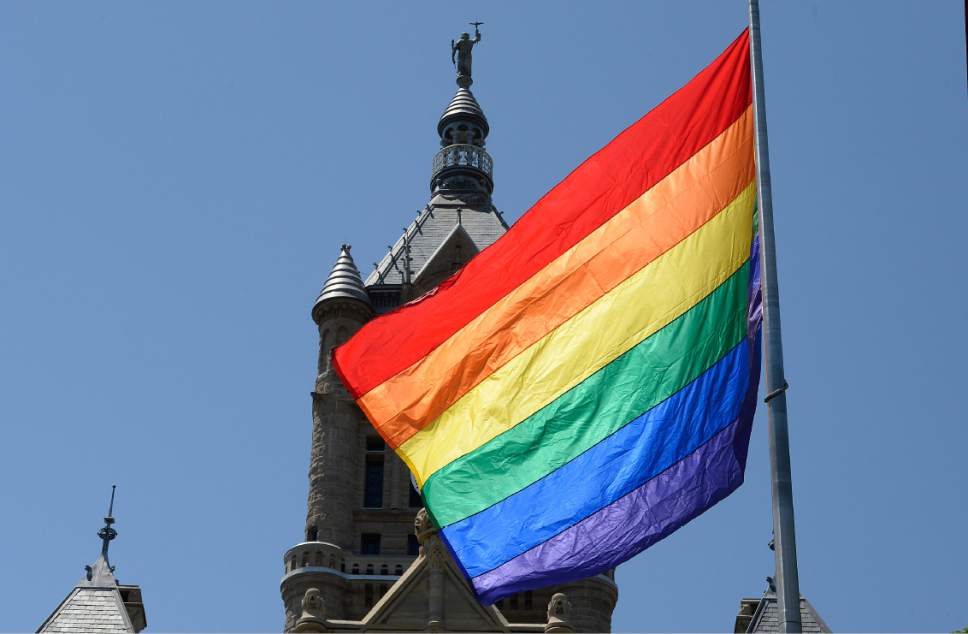 Pride flag slc